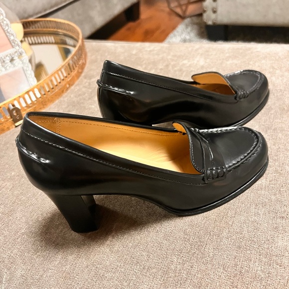 MK black shoes block heels size 8 - Picture 3 of 5